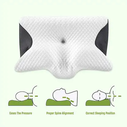 CloudRest™ - Ergonomic Memory Neck Pillow - Pack of 2