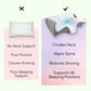 CloudRest™ - Ergonomic Memory Neck Pillow - Pack of 2