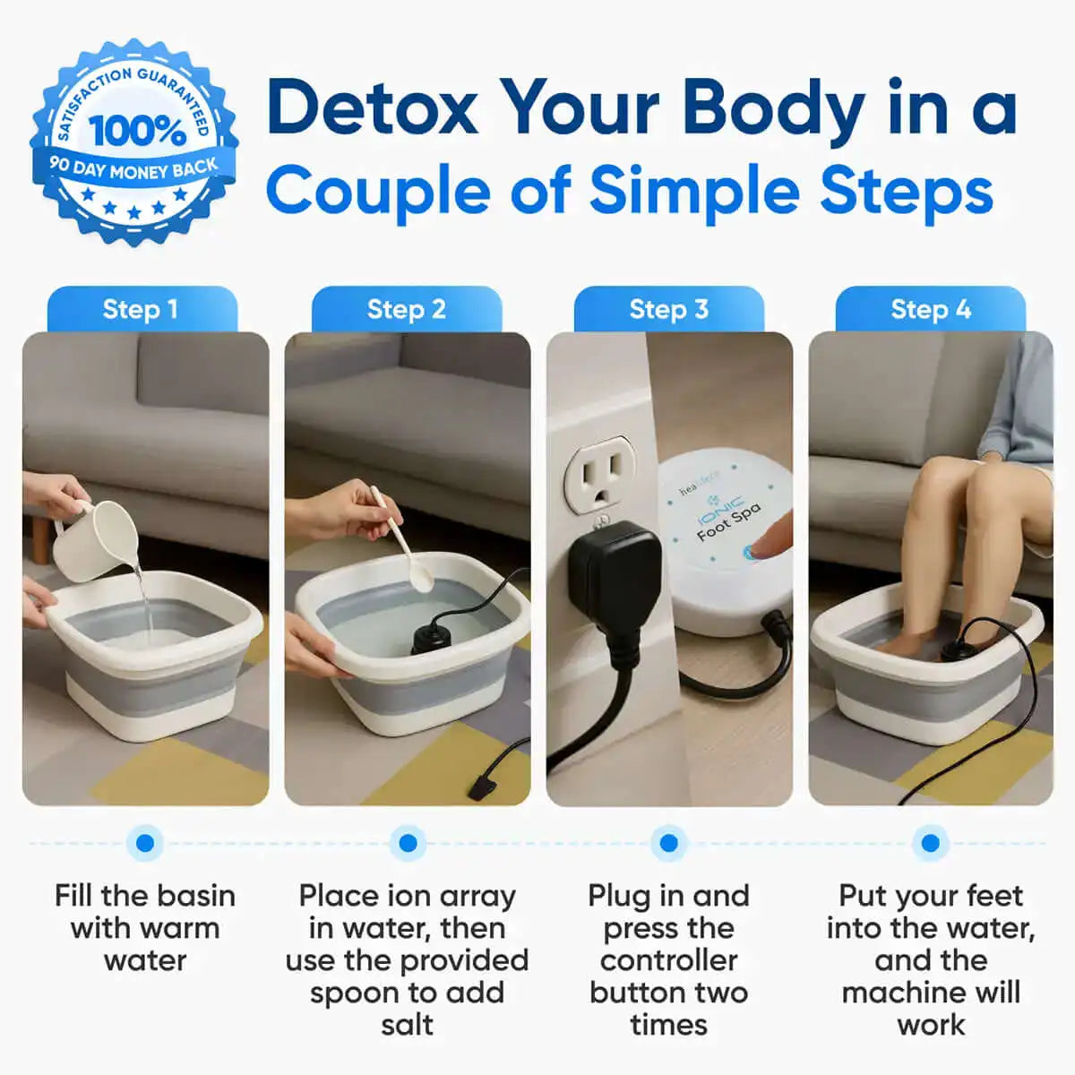 HydraIon™ - Advanced Ionic Detox Foot Spa System