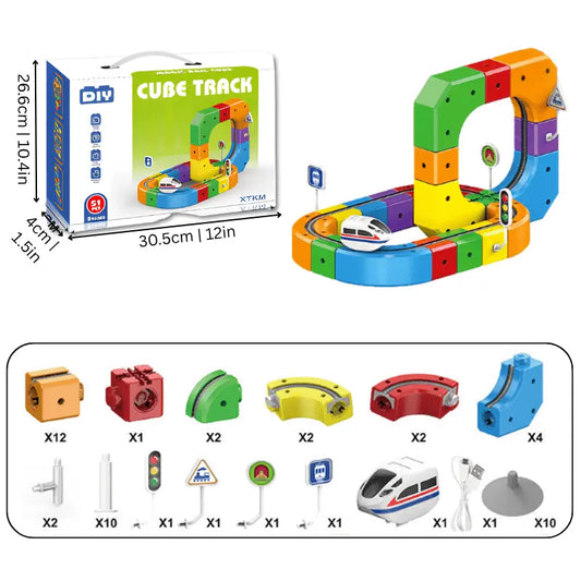 Cubely™ - Academy Magnetic Train Set