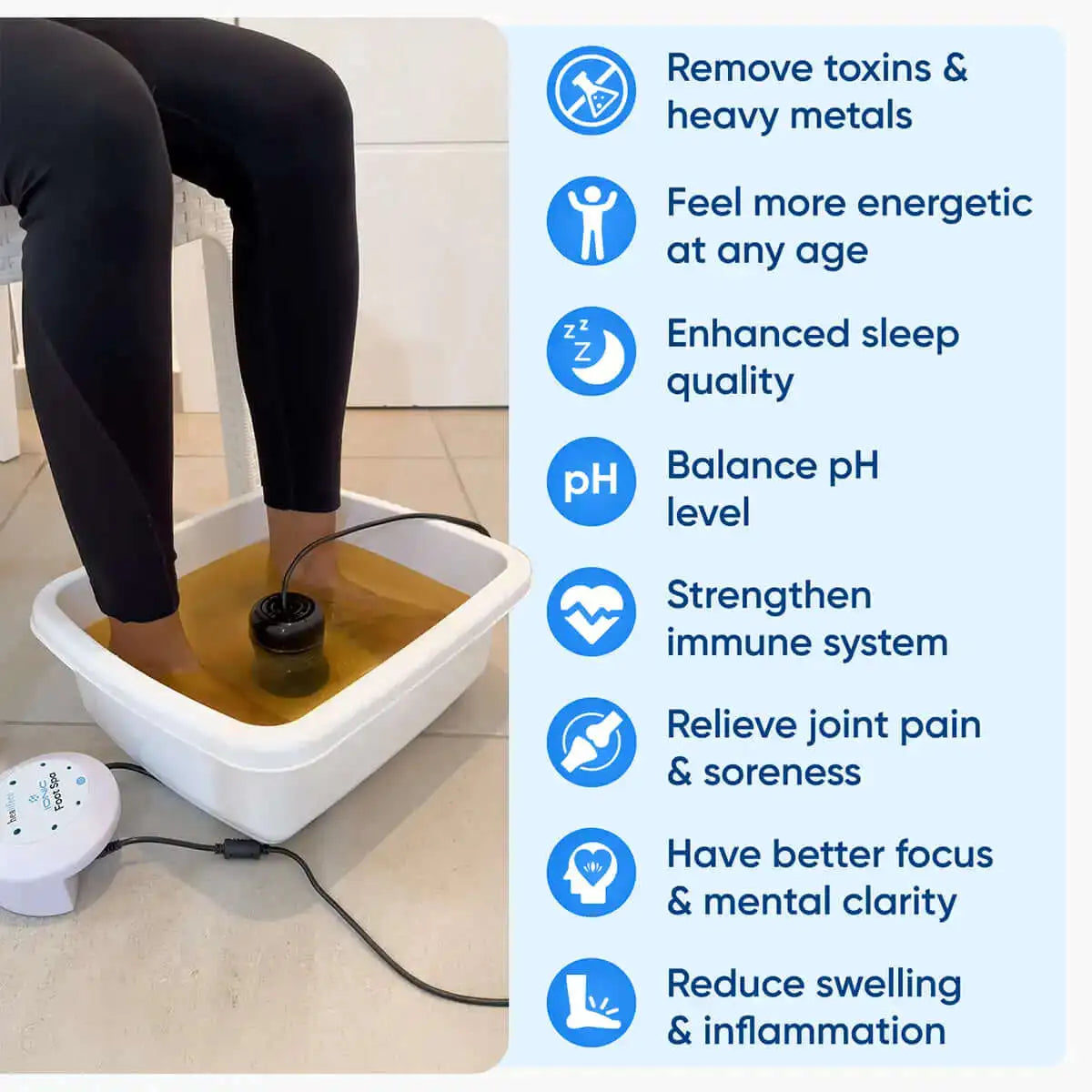 HydraIon™ - Advanced Ionic Detox Foot Spa System