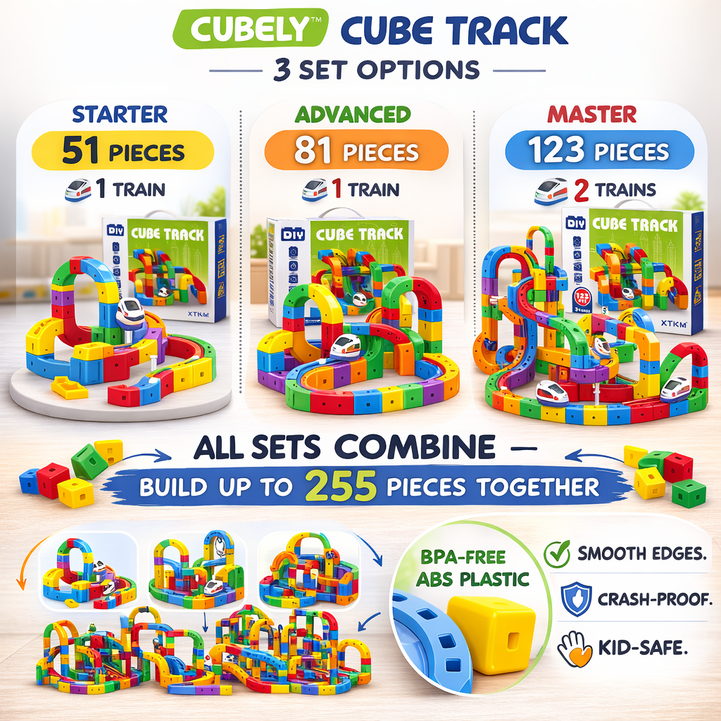 Cubely™ - Academy Magnetic Train Set