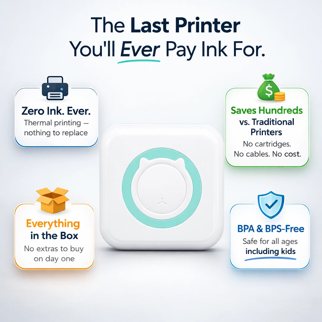 PrintPal™ - Portable Mini Printer