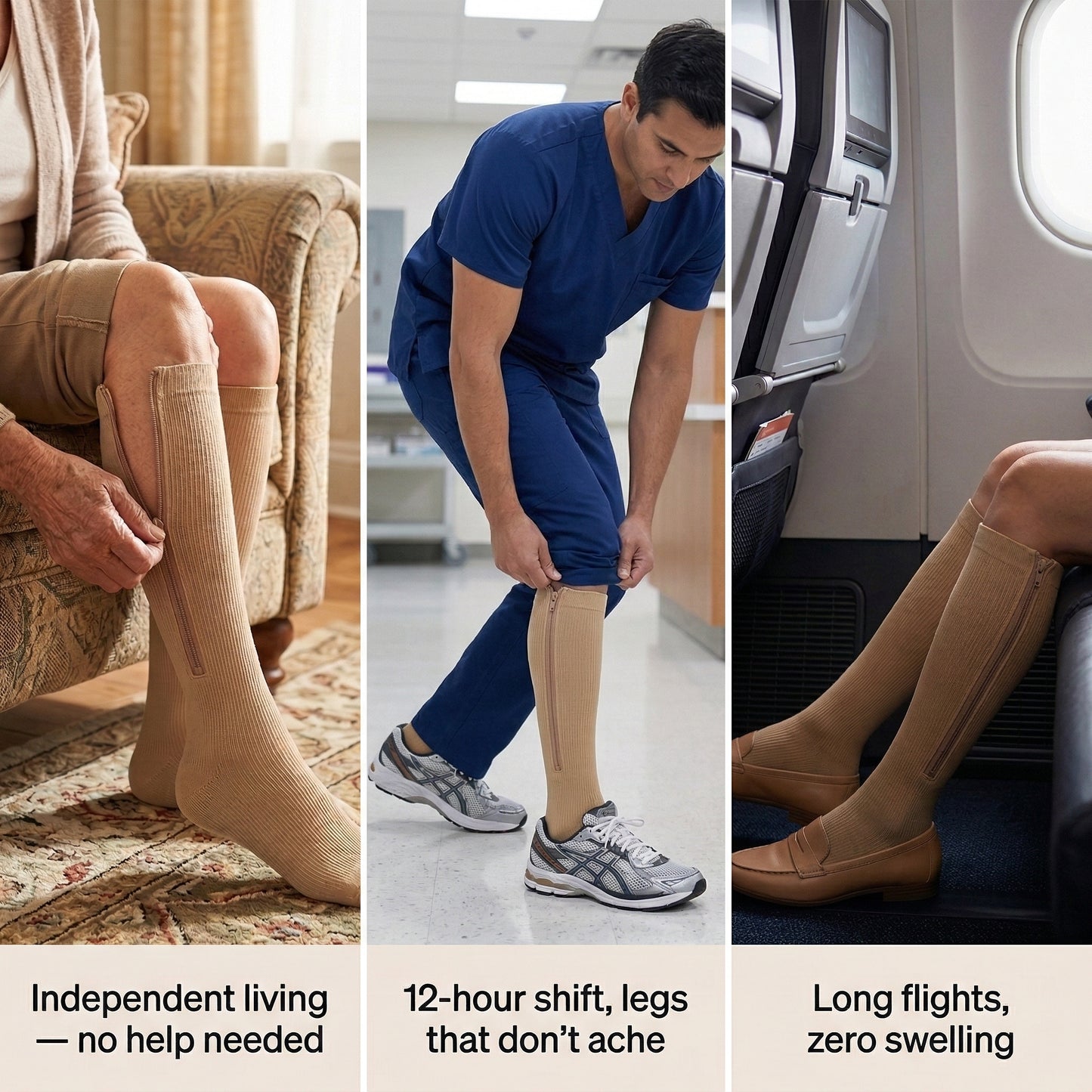 Compreezy™ -  Zipper Compression Socks