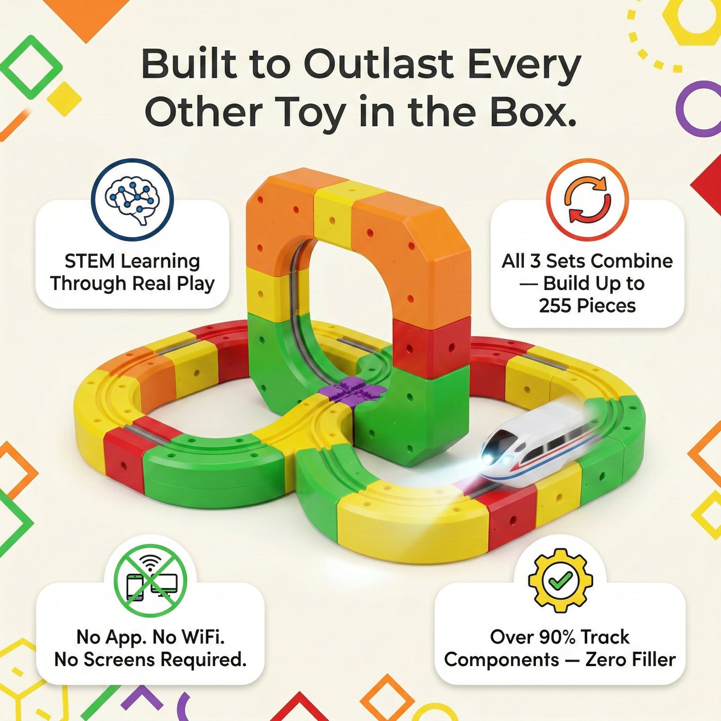 Cubely™ - Academy Magnetic Train Set