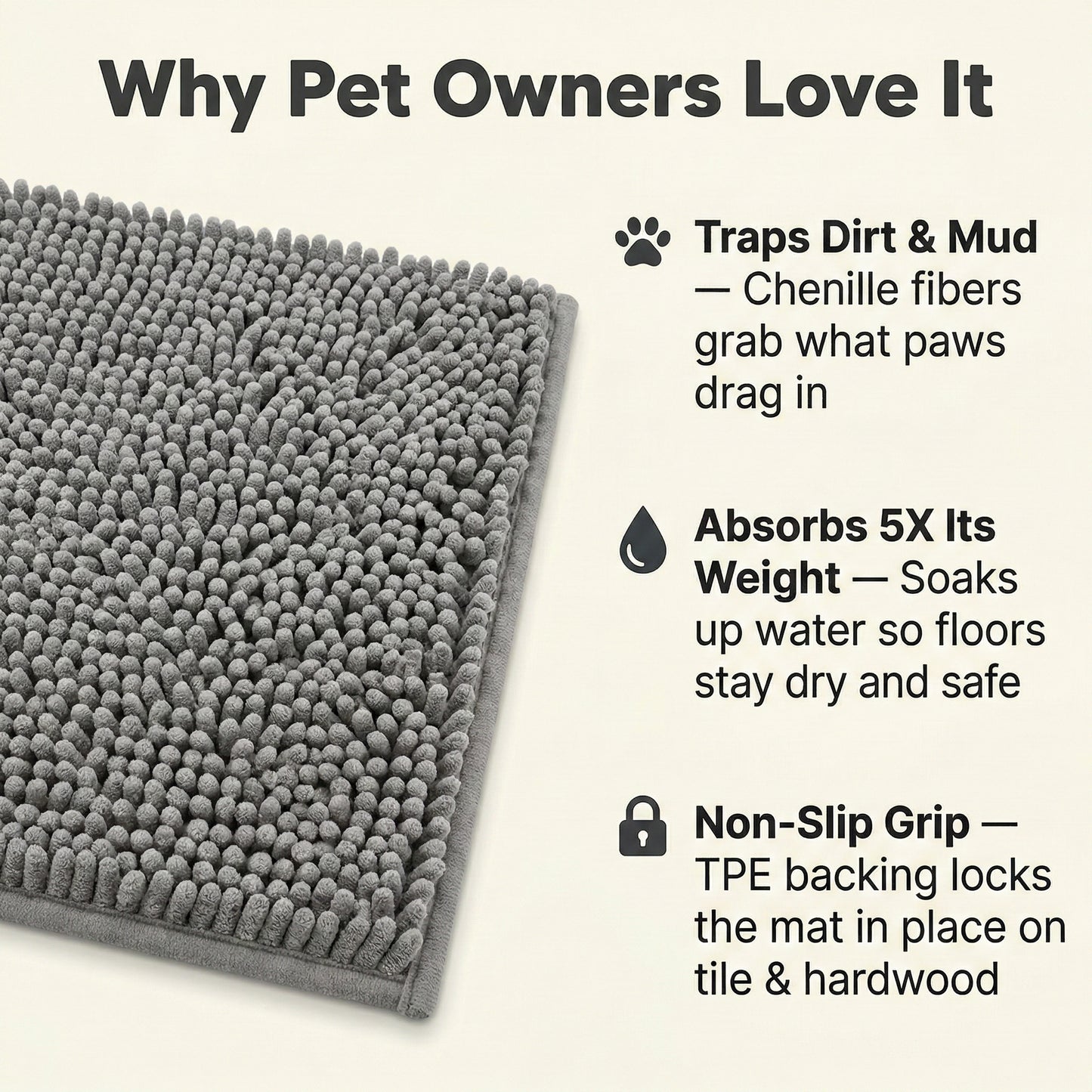 MudShield™ - Dog Door Mat