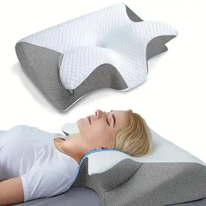 CloudRest™ - Ergonomic Memory Neck Pillow - Pack of 2